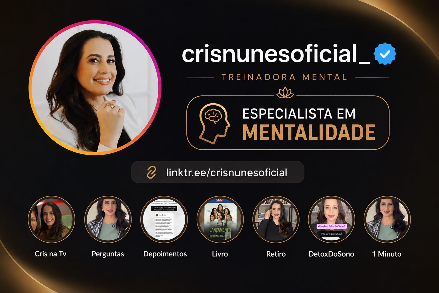 Cristiane Nunes — psicóloga, treinadora mental e especialista em mentalidade