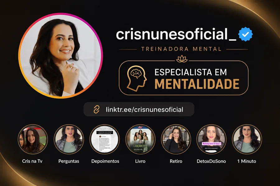 Cristiane Nunes — psicóloga, treinadora mental e especialista em mentalidade